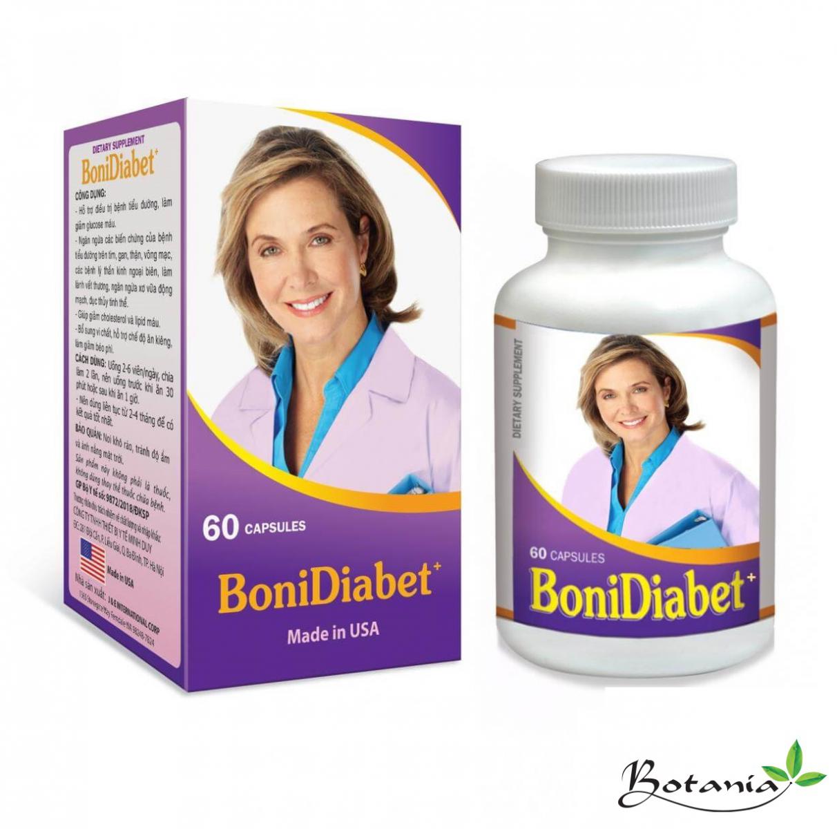 Thực phẩm bảo vệ sức khỏe BoniDiabet+ dành cho người bệnh tiểu đường , tiền tiểu đường 