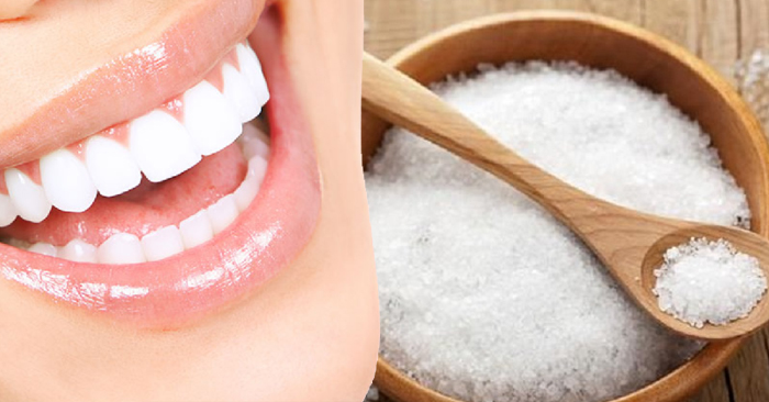 Đánh răng với muối ăn sẽ giúp răng trắng hơn