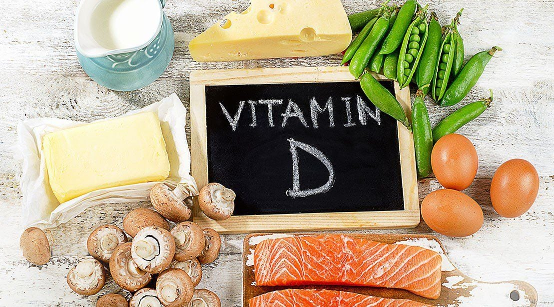 Các thực phẩm giàu vitamin D.