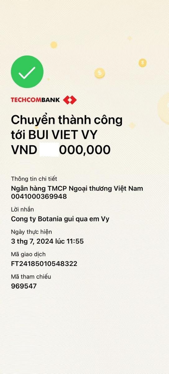 Công ty Botania gửi quà em Vỹ